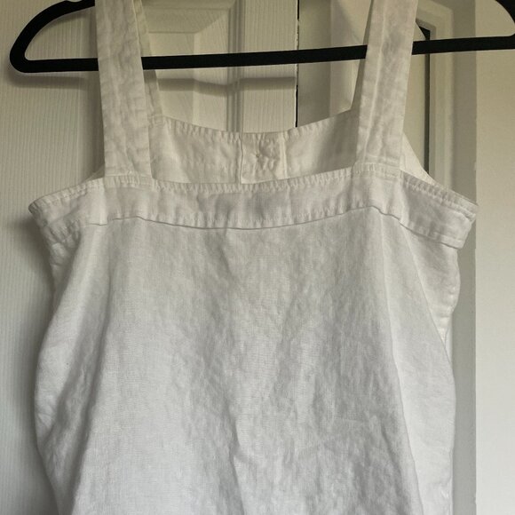Everlane The Linen Picnic Top in White - Picture 2 of 4